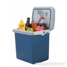 Knox 34 Quart Electric Cooler/Warmer with Dual AC and DC Power Cords (Blue)